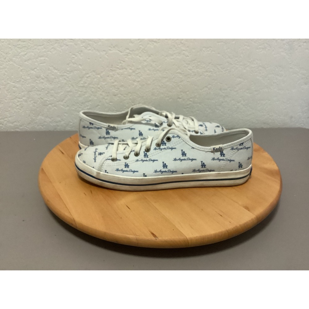 Keds x MLB Los Angeles Dodgers Women White Canvas Sneakers WF61026 Size 7.5